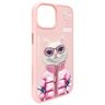 Nimmy etui iPhone 15 6.1" różowy/pink    Cool&Cute 2.0 Cat na NearMe.pl