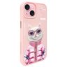 Nimmy etui iPhone 15 6.1" różowy/pink    Cool&Cute 2.0 Cat na NearMe.pl