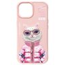 Nimmy etui iPhone 15 6.1" różowy/pink    Cool&Cute 2.0 Cat na NearMe.pl