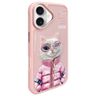 Nimmy etui iPhone 16 6.1" różowy/pink    Cool&Cute 2.0 Cat na NearMe.pl