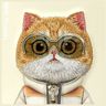 Nimmy etui iPhone 15 6.1" khaki          Cool&Cute 2.0 Cat na NearMe.pl