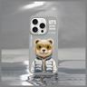 Nimmy etui iPhone 15 Pro 6.1" szary/gray Cool&Cute 2.0 Bear na NearMe.pl