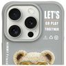 Nimmy etui iPhone 15 Pro Max 6.7"        szary/gray Cool&Cute 2.0 Bear na NearMe.pl