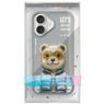 Nimmy etui iPhone 16 6.1" szary/gray     Cool&Cute 2.0 Bear na NearMe.pl