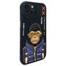 Nimmy etui iPhone 15 6.1" czarny/black   Cool&Cute 2.0 Monkey na NearMe.pl