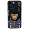 Nimmy etui iPhone 15 Pro Max 6.7"        czarny/black Cool&Cute 2.0 Monkey na NearMe.pl
