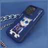 Nimmy etui iPhone 15 Pro 6.1"            niebieski/blue Glasses Cool Cat na NearMe.pl