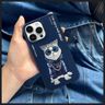 Nimmy etui iPhone 15 Pro Max 6.7"        niebieski/blue Glasses Cool Cat na NearMe.pl