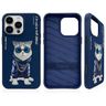 Nimmy etui iPhone 15 Pro Max 6.7"        niebieski/blue Glasses Cool Cat na NearMe.pl