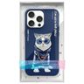Nimmy etui iPhone 15 Pro Max 6.7"        niebieski/blue Glasses Cool Cat na NearMe.pl