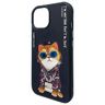 Nimmy etui iPhone 15 6.1" czarny/black   Glasses Cool Cat na NearMe.pl