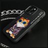 Nimmy etui iPhone 15 Pro 6.1"            czarny/black Glasses Cool Cat na NearMe.pl