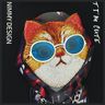 Nimmy etui iPhone 15 Pro Max 6.7"        czarny/black Glasses Cool Cat na NearMe.pl