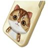 Nimmy etui iPhone 15 6.1" khaki Big Eyed Pet 2.0 Cat na NearMe.pl