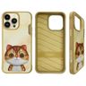 Nimmy etui iPhone 15 Pro 6.1" khaki Big  Eyed Pet 2.0 Cat na NearMe.pl
