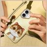 Nimmy etui iPhone 16 6.1" khaki Big Eyed Pet 2.0 Cat na NearMe.pl