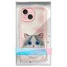 Nimmy etui iPhone 15 6.1" różowy/pink    Big Eyed Pet 2.0 Cat na NearMe.pl
