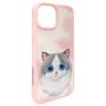 Nimmy etui iPhone 15 6.1" różowy/pink    Big Eyed Pet 2.0 Cat na NearMe.pl