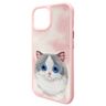 Nimmy etui iPhone 15 6.1" różowy/pink    Big Eyed Pet 2.0 Cat na NearMe.pl