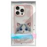 Nimmy etui iPhone 15 Pro 6.1"            różowy/pink Big Eyed Pet 2.0 Cat na NearMe.pl