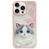 Nimmy etui iPhone 15 Pro Max 6.7         różowy/pink Big Eyed Pet 2.0 Cat na NearMe.pl