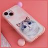 Nimmy etui iPhone 15 Pro Max 6.7         różowy/pink Big Eyed Pet 2.0 Cat na NearMe.pl