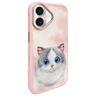 Nimmy etui iPhone 16 6.1 różowy/pink Big Eyed Pet 2.0 Cat na NearMe.pl