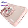 Etui Nimmy Glasses Cool Cat MagSafe do   iPhone 16 różowy na NearMe.pl