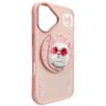 Etui Nimmy Glasses Cool Cat MagSafe do   iPhone 16 różowy na NearMe.pl