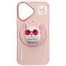 Etui Nimmy Glasses Cool Cat MagSafe do   iPhone 16 różowy na NearMe.pl