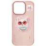 Etui Nimmy Glasses Cool Cat MagSafe do   iPhone 16 Pro różowy na NearMe.pl