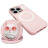 Etui Nimmy Glasses Cool Cat MagSafe do   iPhone 16 Pro Max różowy na NearMe.pl