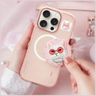 Etui Nimmy Glasses Cool Cat MagSafe do   iPhone 16 Pro Max różowy na NearMe.pl