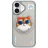 Etui Nimmy Glasses Cool Cat MagSafe do   iPhone 16 szary na NearMe.pl