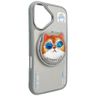 Etui Nimmy Glasses Cool Cat MagSafe do   iPhone 16 szary na NearMe.pl