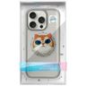 Etui Nimmy Glasses Cool Cat MagSafe do   iPhone 16 Pro szary na NearMe.pl