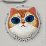 Etui Nimmy Glasses Cool Cat MagSafe do   iPhone 16 Pro Max szary na NearMe.pl