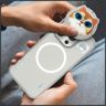 Etui Nimmy Glasses Cool Cat MagSafe do   iPhone 16 Pro Max szary na NearMe.pl