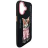 Etui Nimmy Glasses Cool Cat do iPhone 17 czarny na NearMe.pl