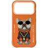 Etui Nimmy Glasses Cool Dog do iPhone 17 Pro Max pomarańczowy na NearMe.pl