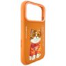 Etui Nimmy Glasses Cool Cat do iPhone 17 Pro Max pomarańczowy na NearMe.pl