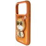 Etui Nimmy Cool&Cute 2.0 Cat do iPhone   17 Pro Max z magnetyczną zawieszką pomarańczowy na NearMe.pl