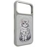 Etui Nimmy Lucky Fashion Cat MagSafe do  iPhone 17 Pro szary na NearMe.pl
