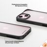 PanzerGlass ClearCase iPhone 15 6.1"D3O 2xMilitary grade czarny/black 1176 na NearMe.pl