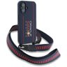 Red Bull RBHMP16S24SISOLRV iPhone 16     6.1" hardcase Silicone Strap and Vertical Logo MagSafe granatowy na NearMe.pl