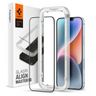 Spigen Alm Glass FC iPhone 17e/16e/14/13 Pro/13 szkło hartowane czarna ramka z ramką montażową AGL03725 na NearMe.pl