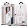 US Polo USHCP14LPSO3 iPhone 14 Pro 6,1" biały/white Tricolor Embossed na NearMe.pl