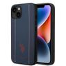US Polo USHCP14MPFAV iPhone 14 Plus / 15 Plus 6.7" granatowy/navy blue Leather Stitch na NearMe.pl