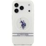 Etui US Polo DH and Bottom Stripe Logo   MagSafe do iPhone 17 Pro biały na NearMe.pl