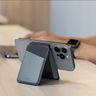 UNIQ Lyden DS magnetyczny portfel RFIDi stojak na telefon żółto-szary/canary yellow-flint grey na NearMe.pl